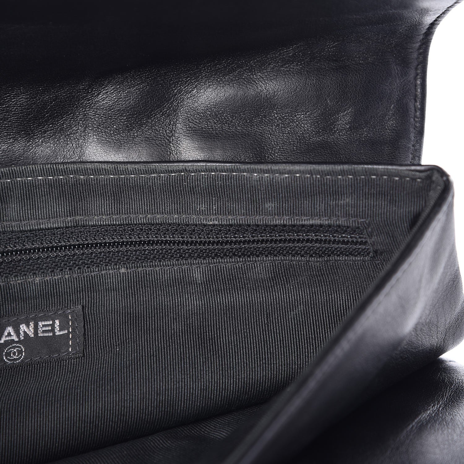 Chanel Lambskin Chocolate Bar Mademoiselle Flap Black 8 of 11