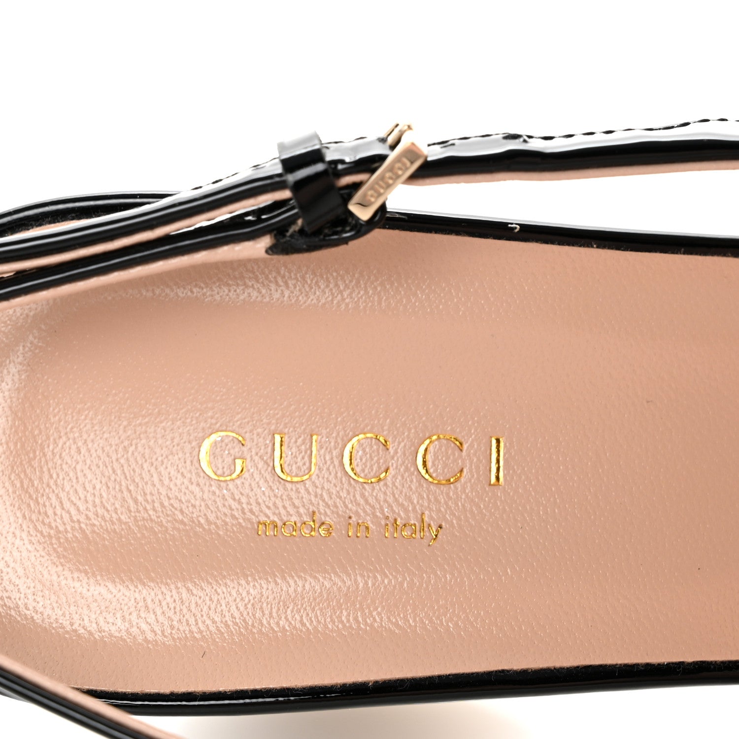 Gucci Vernice Crystal Horsebit Lady Slingback Pumps 37 Black 8 of 10