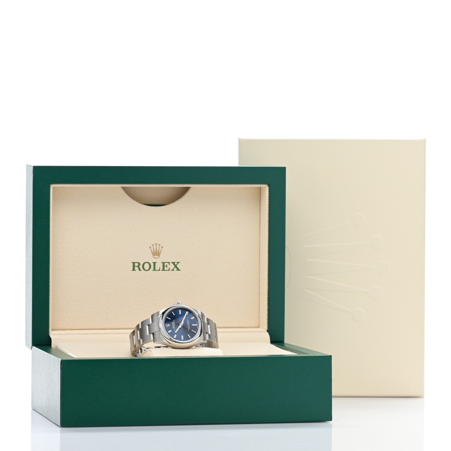 Rolex Stainless Steel 31mm Oyster Perpetual Watch Bright Blue 277200 5 of 5