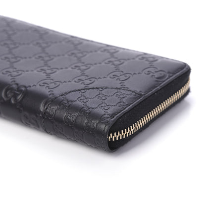 Gucci Guccissima Signature Microguccissima Bree Zip Around Wallet Black 7 of 10