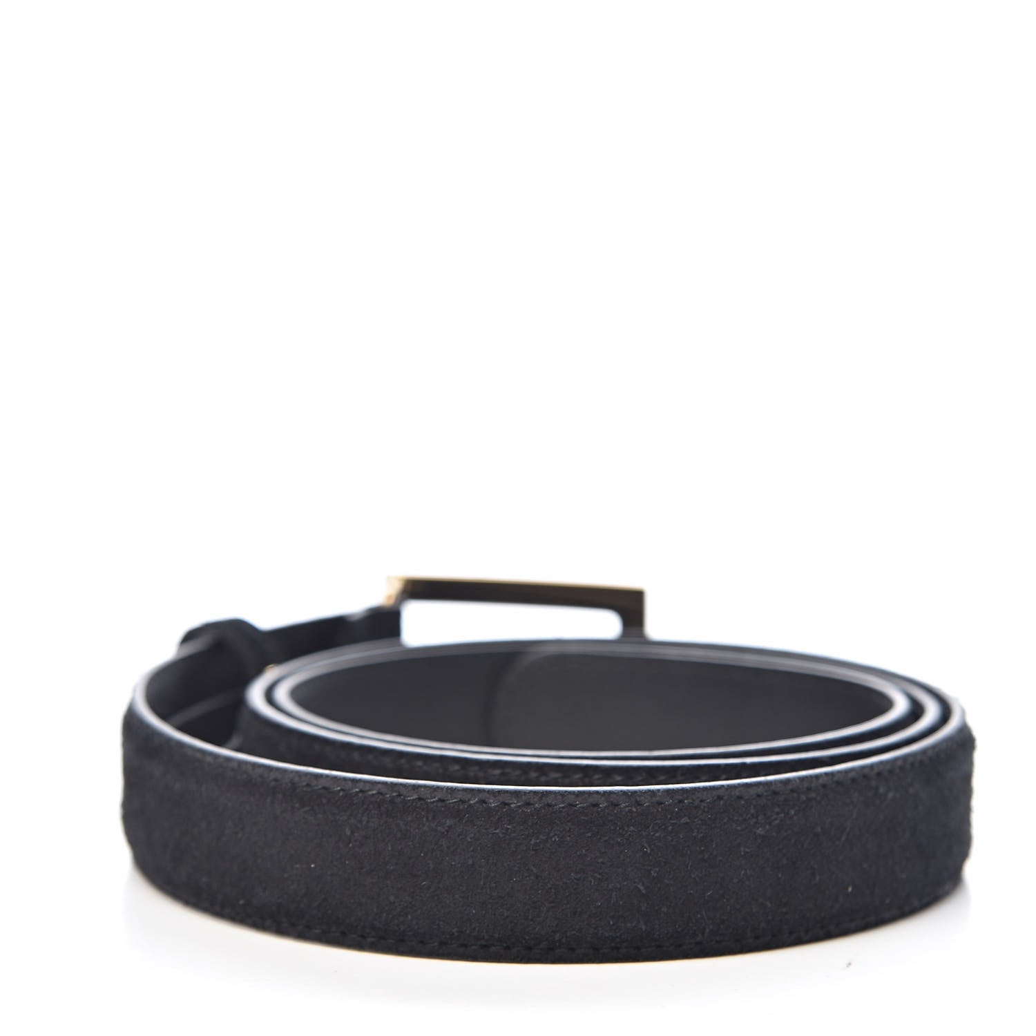 Gucci Suede Icaro G Cube 25mm Belt 95 38 Black 3 of 6