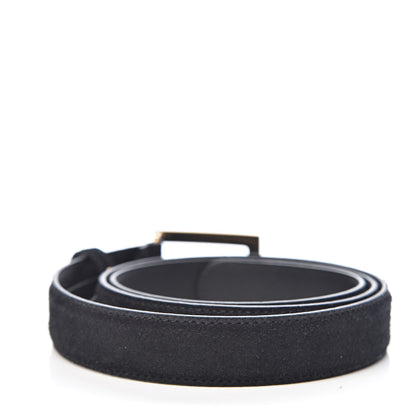 Gucci Suede Icaro G Cube 25mm Belt 95 38 Black 3 of 6