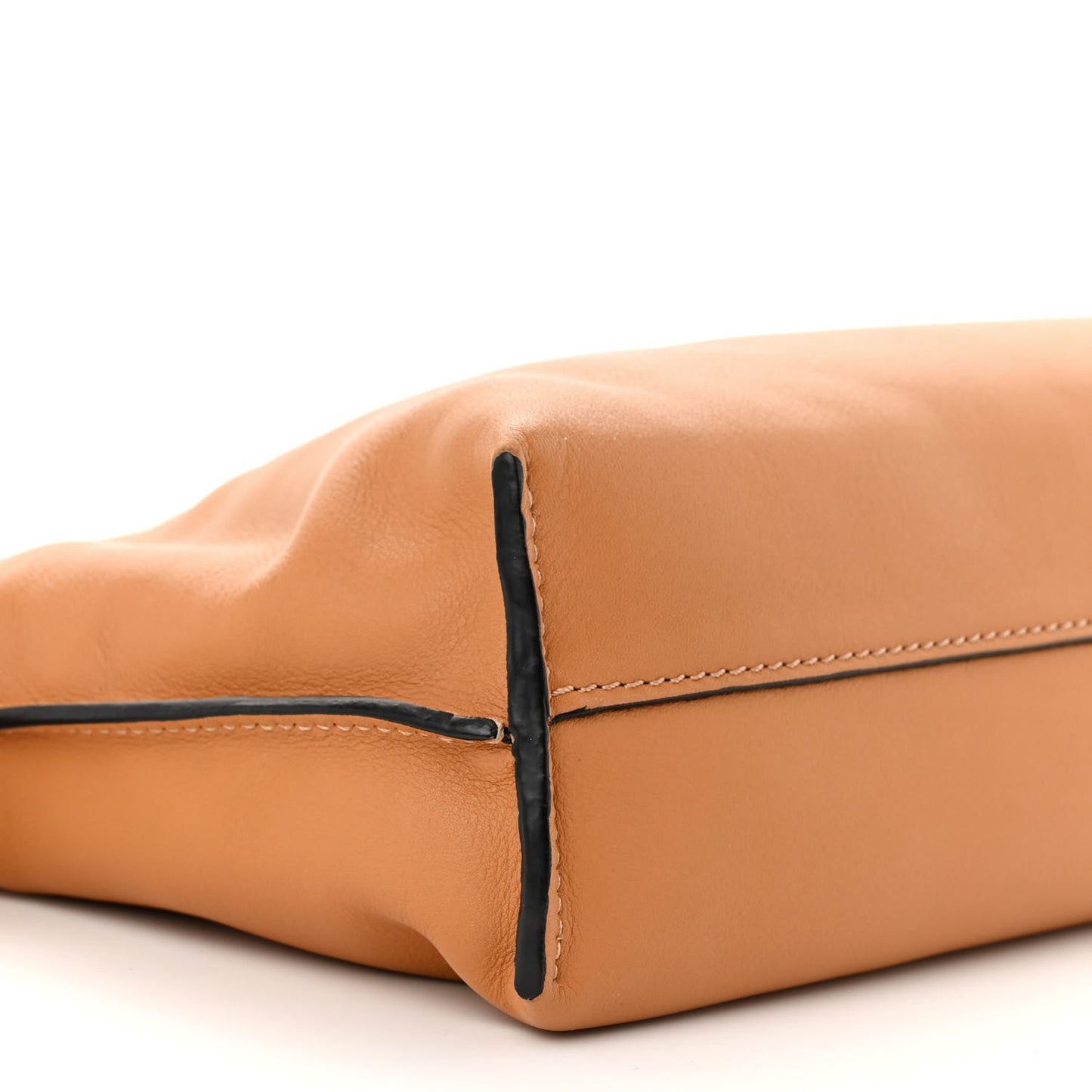 Calfskin Mini Flamenco Knot Clutch Warm Desert