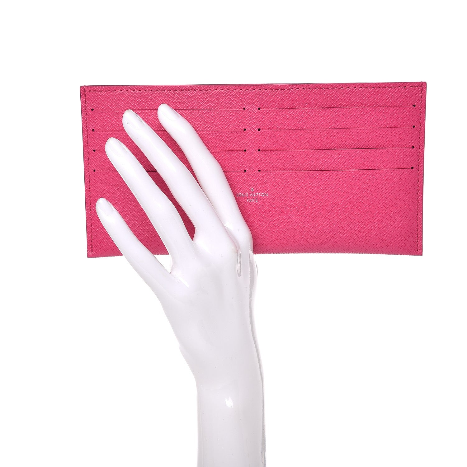 Louis Vuitton Calfskin Felicie Card Holder Insert Hot Pink 2 of 6