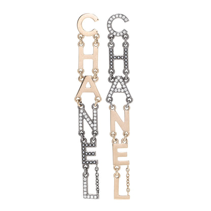Chanel Crystal Pearl Chanel Bright Young Things Earrings Gold Ruthenium 1 of 4