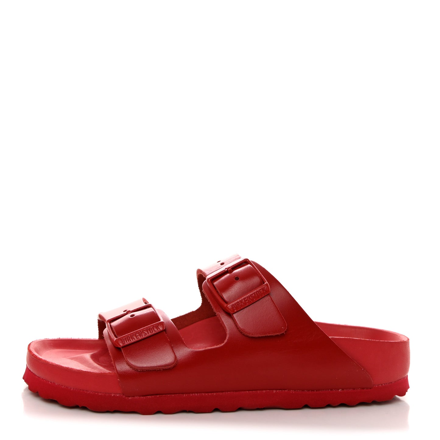 X BIRKENSTOCK Calfskin Arizona Slide Sandals 36 Rouge Pur