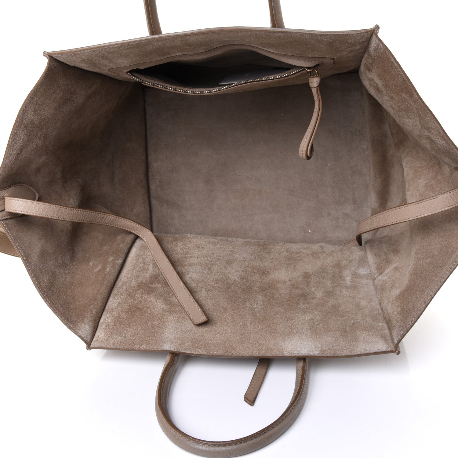 Celine Supple Calfskin Medium Phantom Luggage Beige 4 of 4
