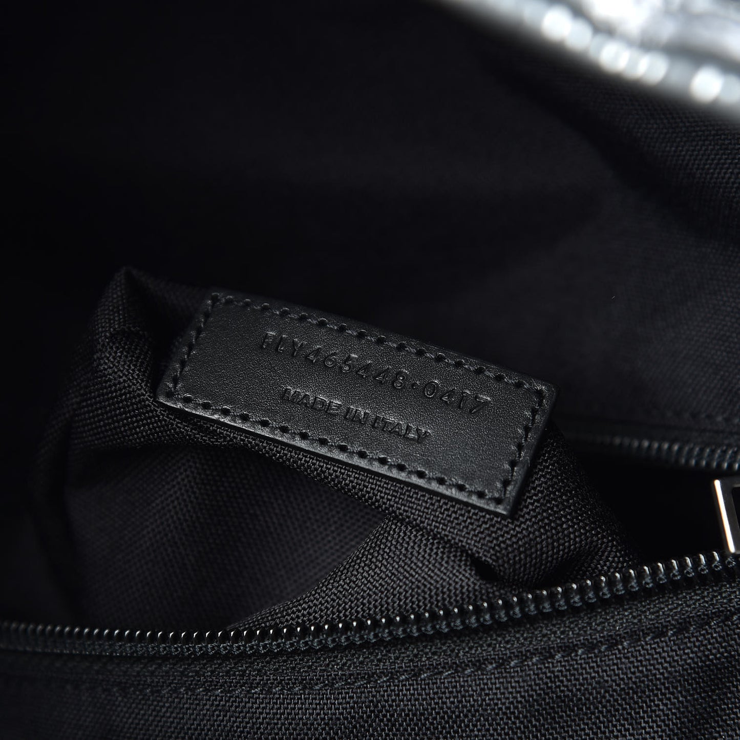 Textured Patent City Backpack Argent