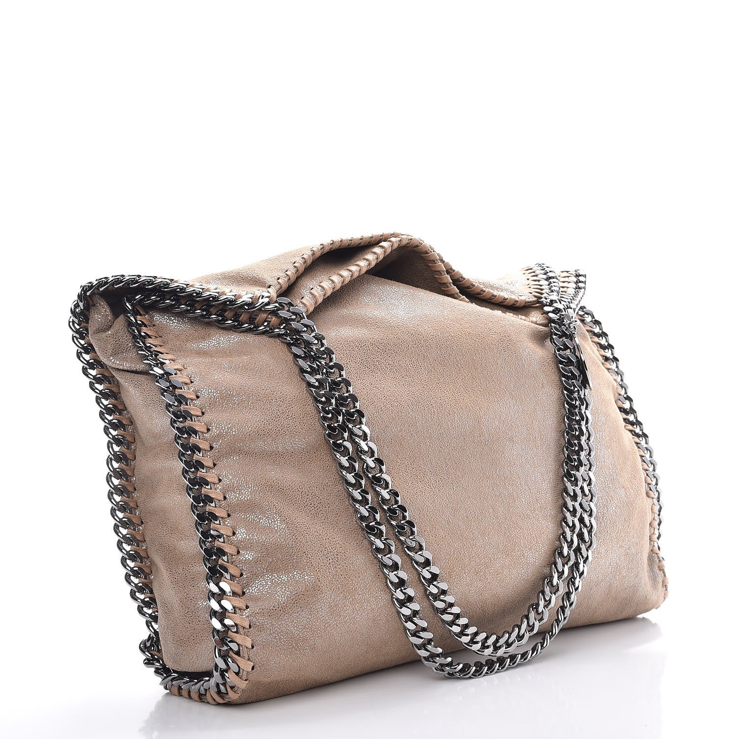 Stella McCartney Shaggy Deer Small Falabella Tote Taupe 3 of 6