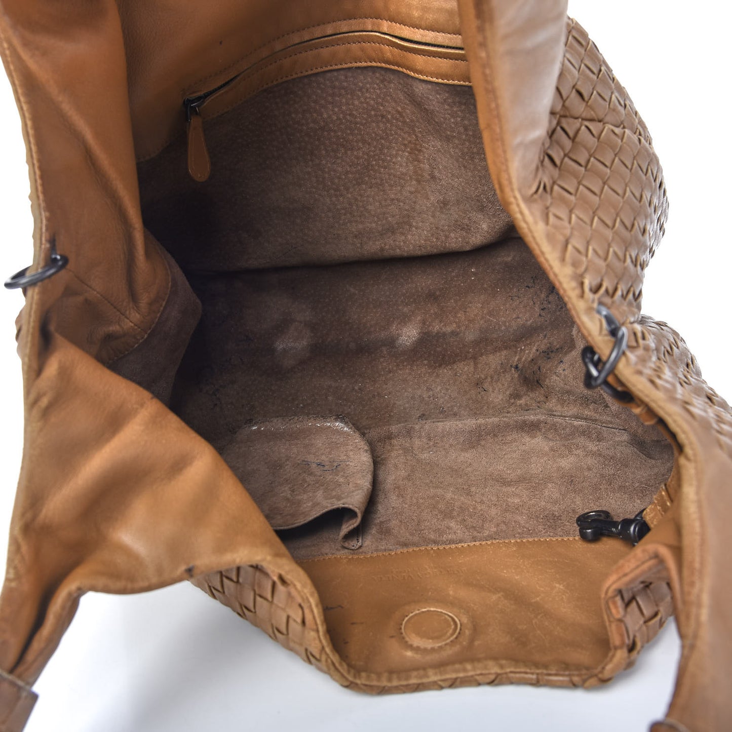 Nappa Intrecciato Medium Campana Camel
