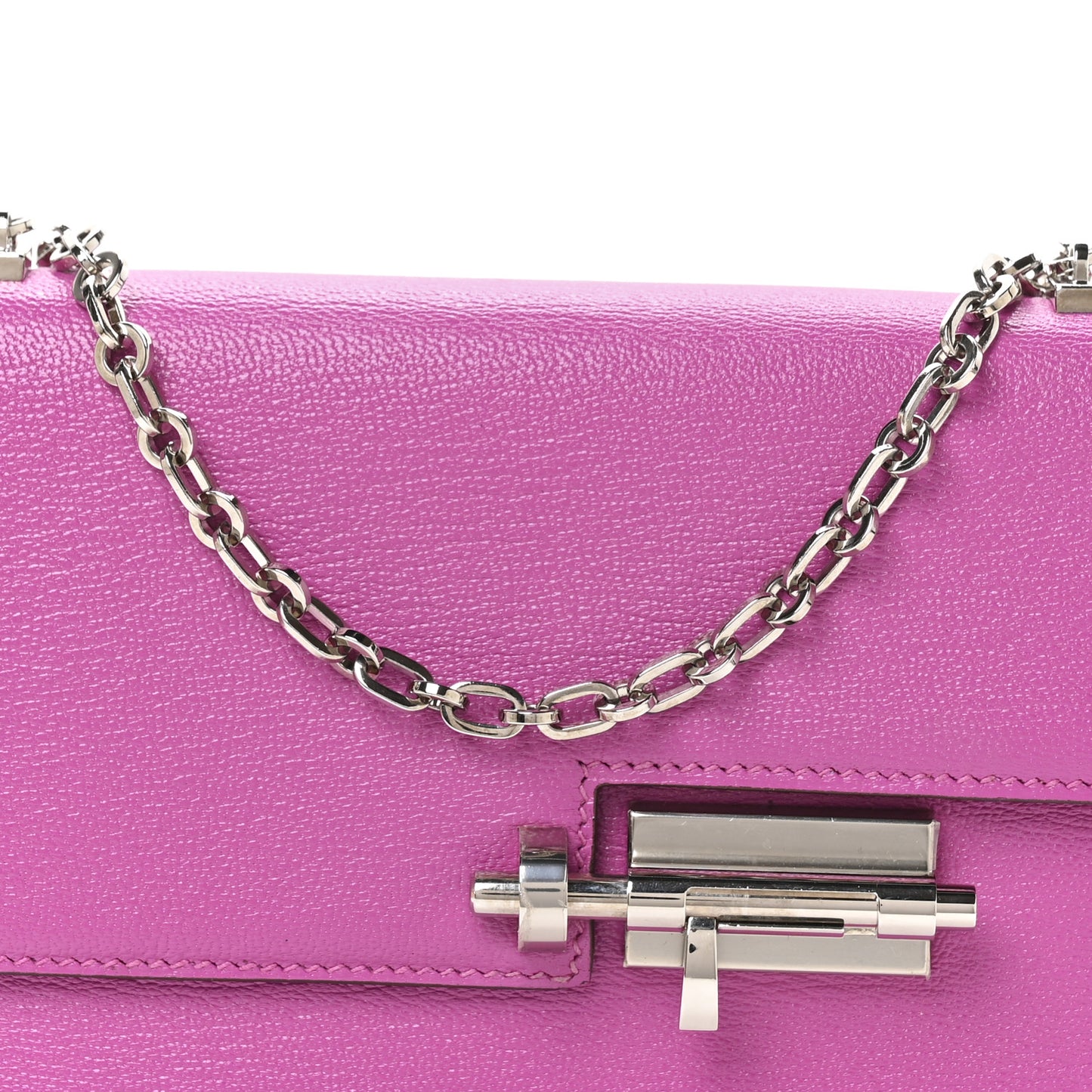 Chevre Mysore Mini Verrou Chaine Bag Magnolia