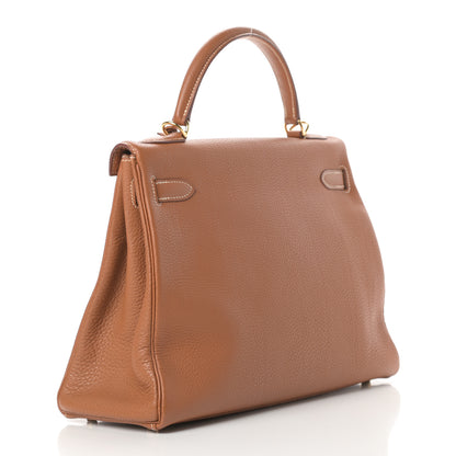 Hermes Togo Kelly Retourne 32 Gold 3 of 16