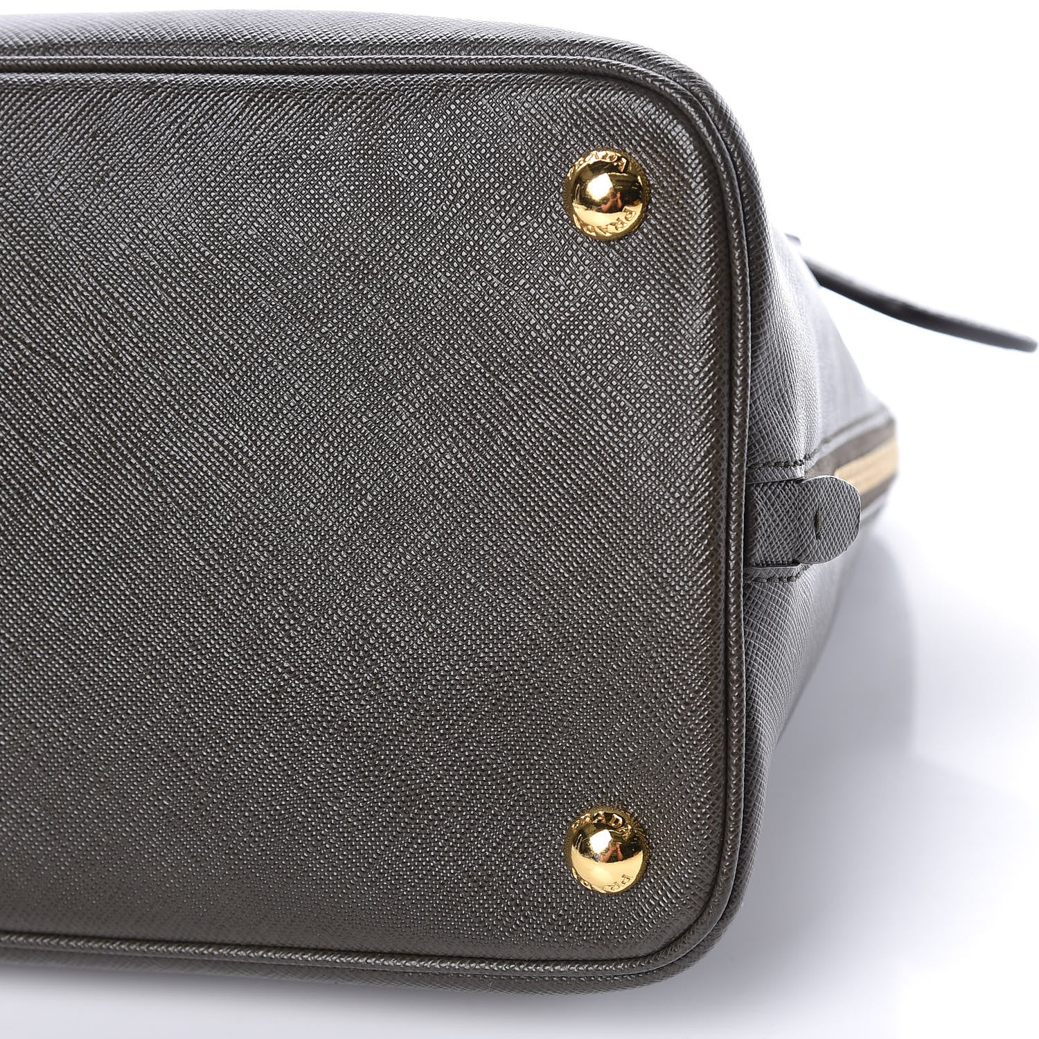 Prada Saffiano Lux Large Promenade Tote Militare 6 of 10