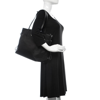 Prada Tessuto Nylon Saffiano Tote Black 2 of 10