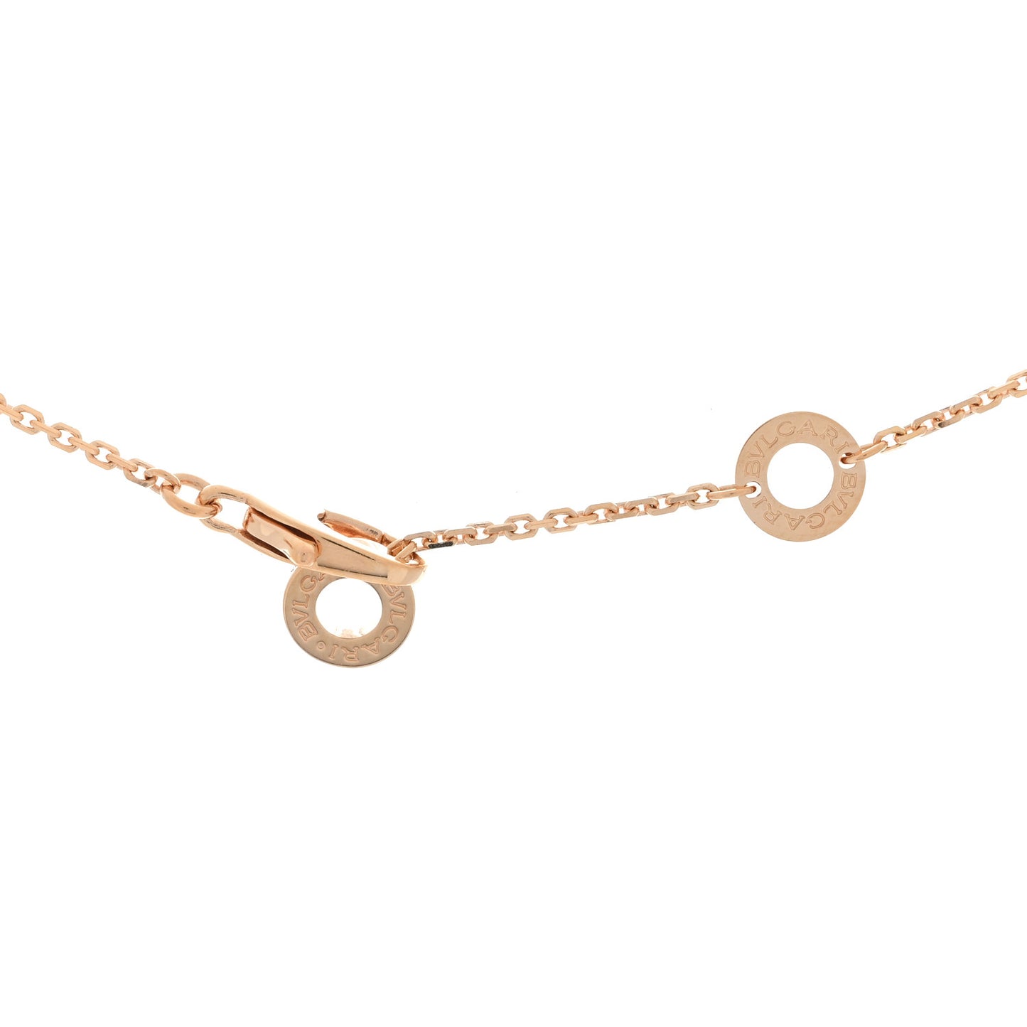 18K Rose Gold Diamond Large Mother of Pearl Divas' Dream Pendant Necklace