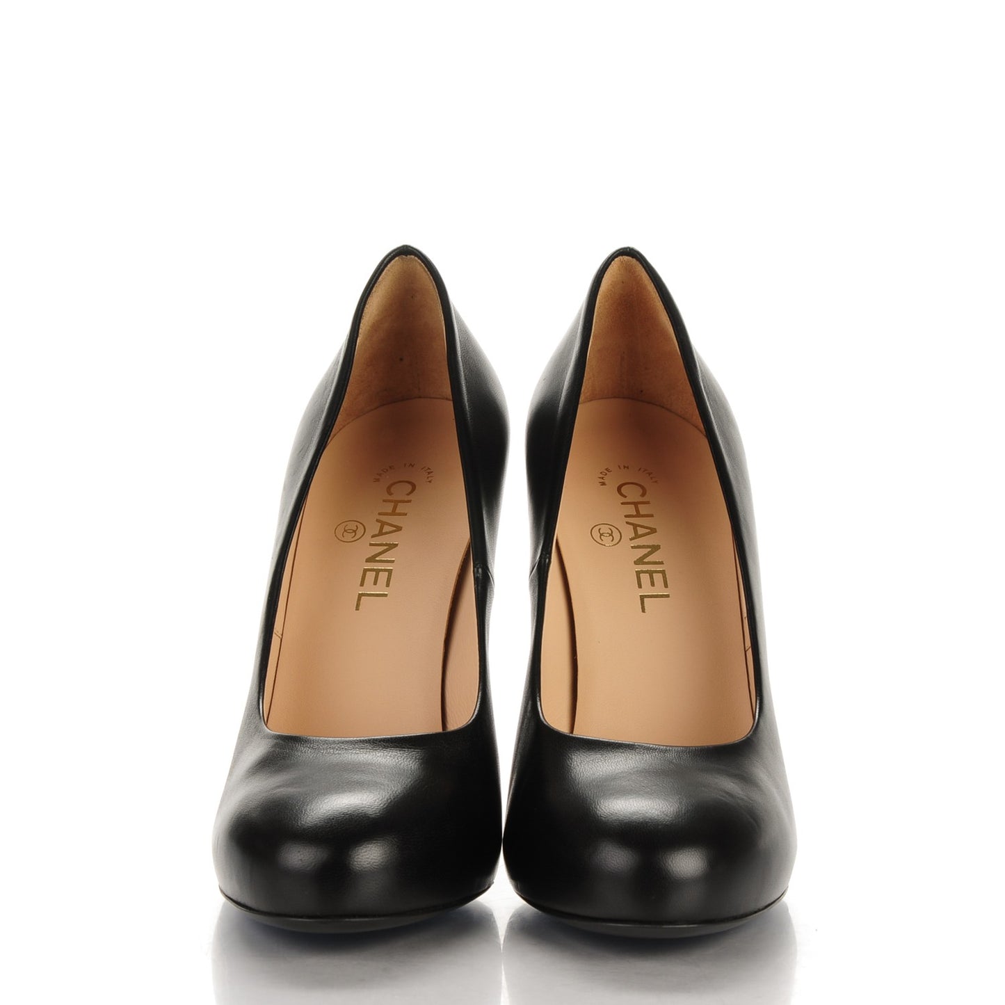 Lambskin CC Pumps 40 Black