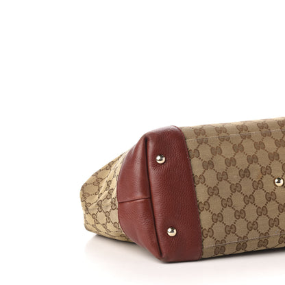 Gucci Monogram Web Medium Dressage Tote Red 9 of 11