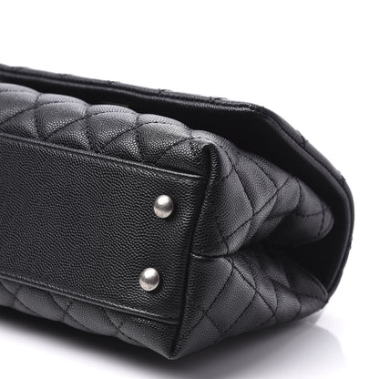 Chanel Caviar Lizard Quilted Mini Coco Handle Flap Black 5 of 9