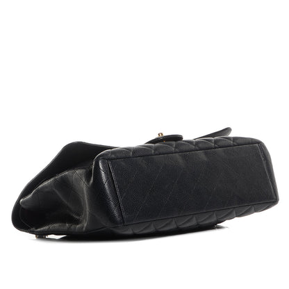 Chanel Caviar Quilted Maxi Double Flap Black 3 of 9