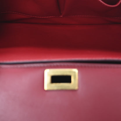 Celine Smooth Calfskin Medium Classic Box Flap Bag Red 6 of 11