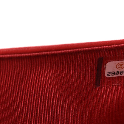 Chanel Caviar Quilted Medium Boy Flap Wallet Red 15 of 16