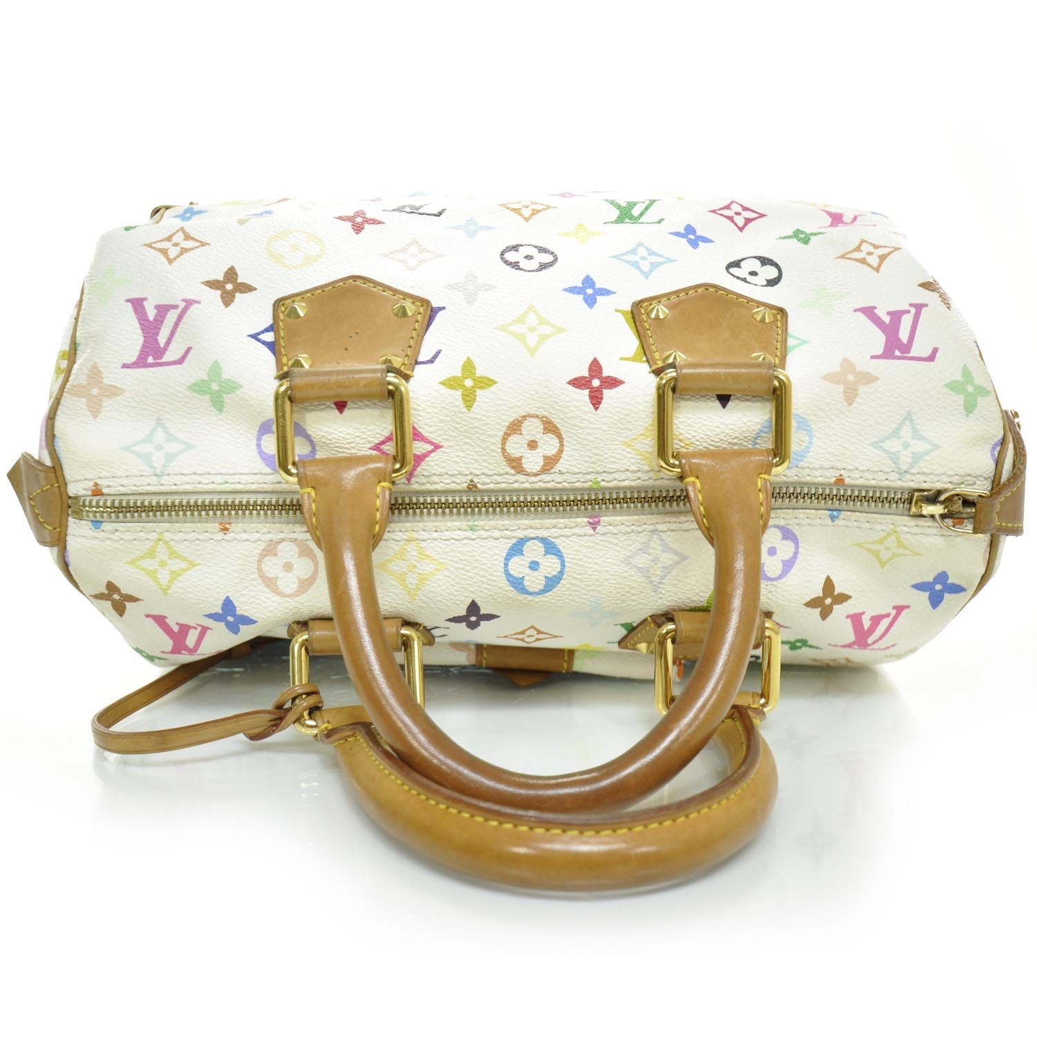 Louis Vuitton Monogram Multicolor Speedy 30 White 6 of 11