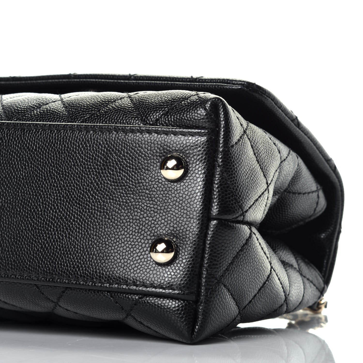Chanel Caviar Quilted Mini Coco Handle Flap Black 9 of 10