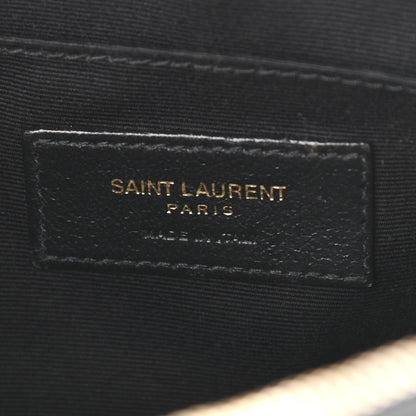 Saint Laurent Calfskin Matelasse Monogram Lou Camera Bag Black 6 of 12