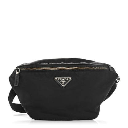 Prada Tessuto Re-Nylon Saffiano Belt Bag Black 1 of 9