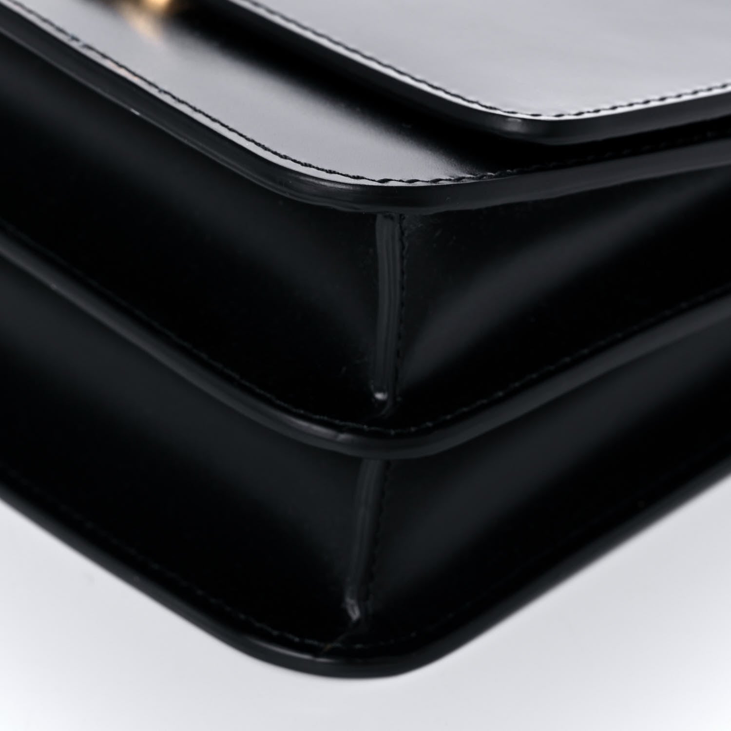 Burberry Calfskin Gorilla Print Small TB Bag Black 10 of 13