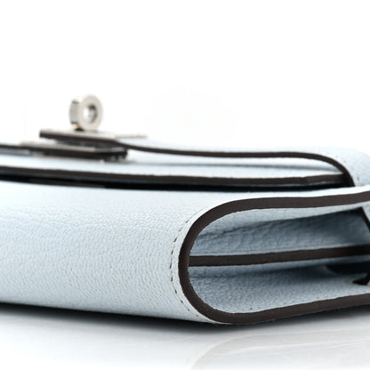 Hermes Chevre Mysore Kelly Wallet To Go Bleu Brume 9 of 11