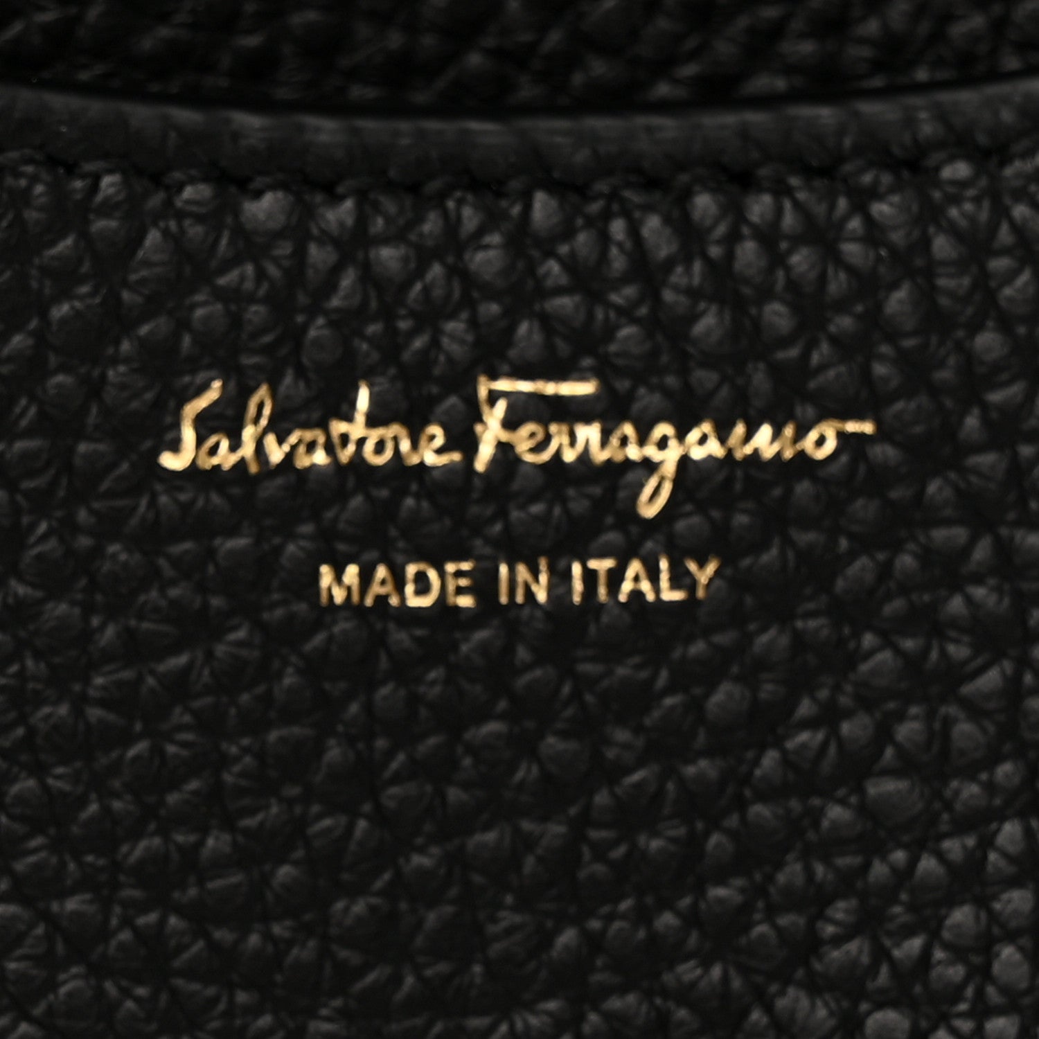Salvatore Ferragamo Calfskin City Wallet On Chain Black 6 of 13