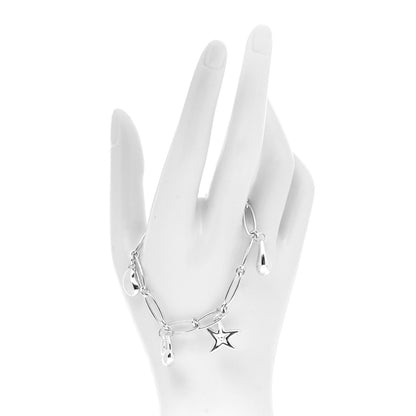 Tiffany Sterling SIlver Elsa Peretti Five Charm Bracelet 2 of 6