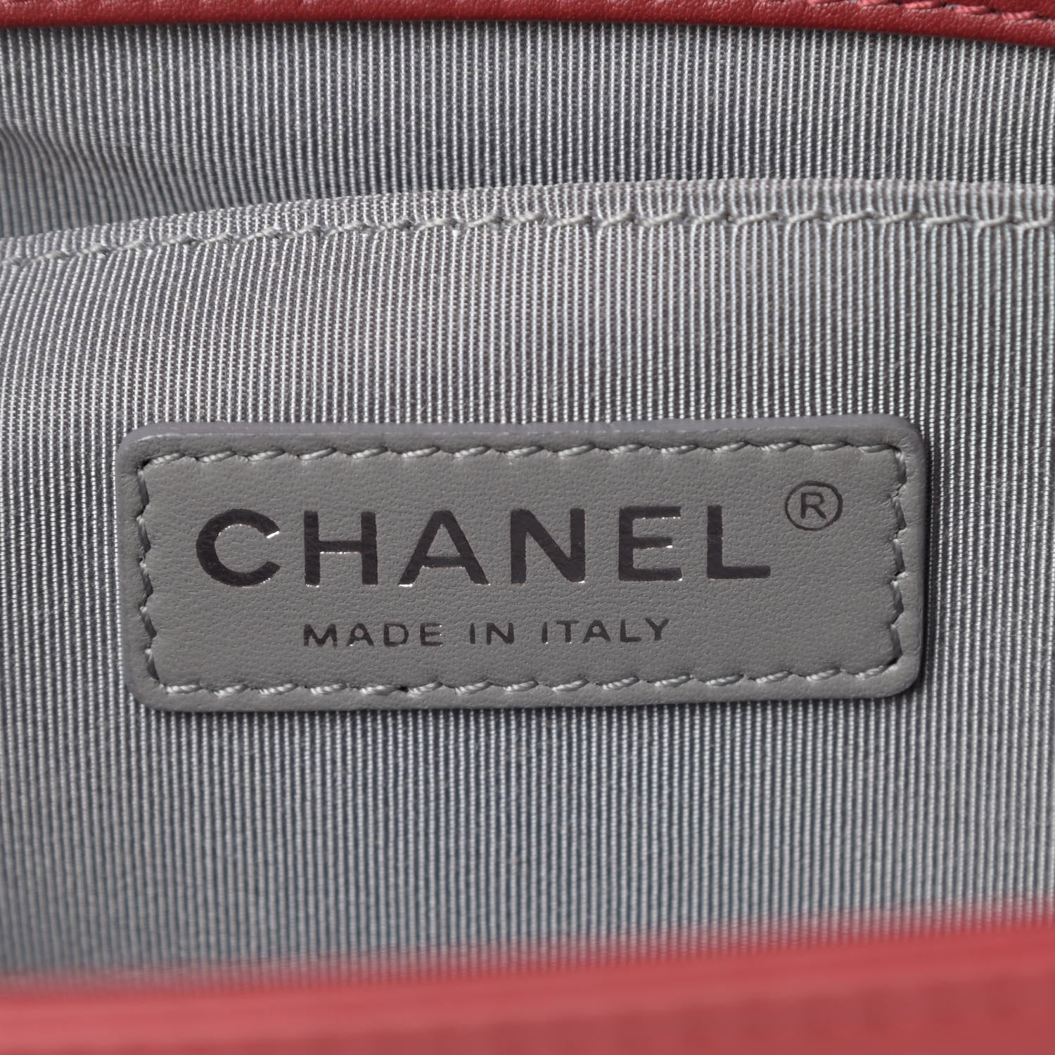 Chanel Lambskin Chevron Quilted Medium Boy Flap Red 6 of 13
