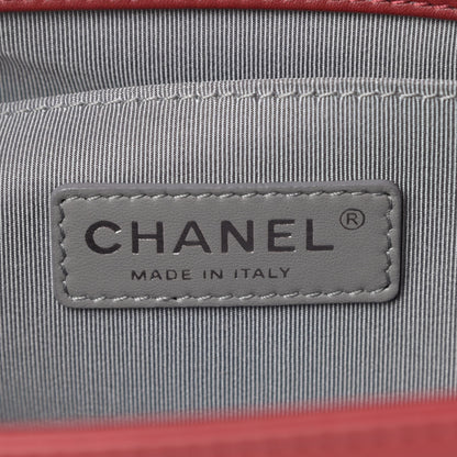Chanel Lambskin Chevron Quilted Medium Boy Flap Red 6 of 13
