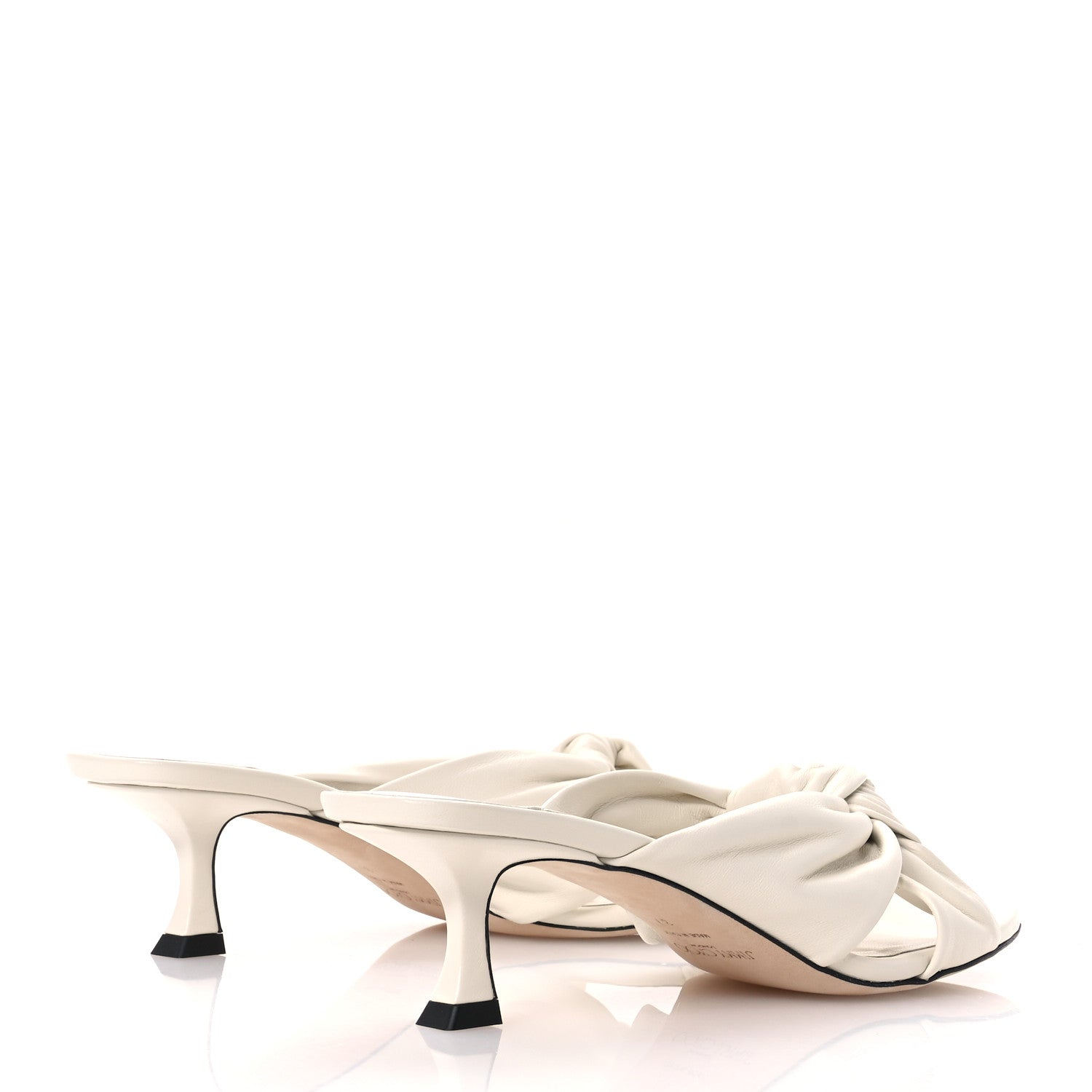 Jimmy Choo Nappa Avenue 50 Mules 37 Latte 5 of 7
