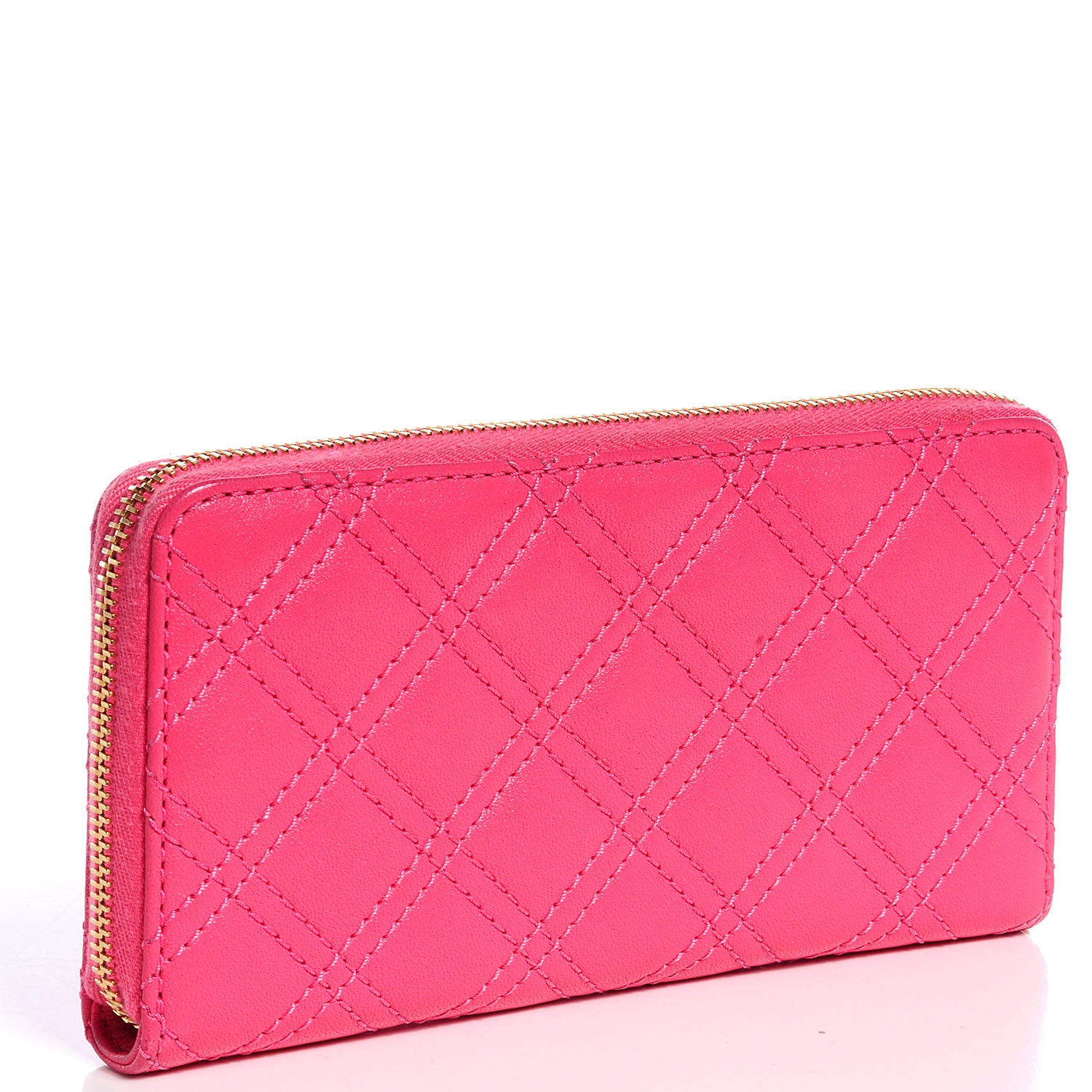 Marc Jacobs Lambskin Quilted The Deluxe Zip Wallet Bubble 3 of 7