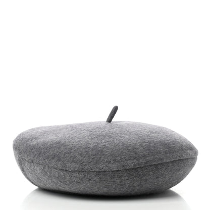 Christian Dior Wool Oblique Reversible Chic Beret 58 Gray 3 of 8
