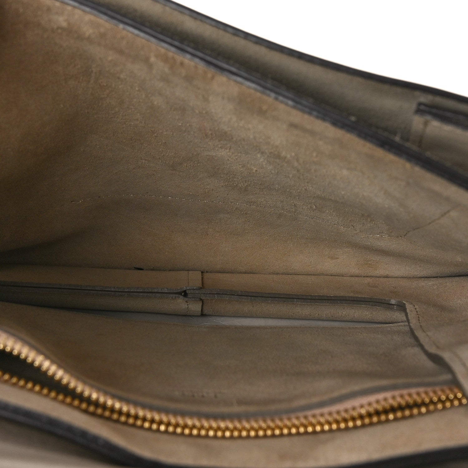 Chloe Calfskin Suede Medium Faye Shoulder Bag Motty Grey 6 of 13