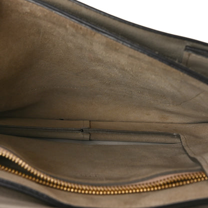Chloe Calfskin Suede Medium Faye Shoulder Bag Motty Grey 6 of 13