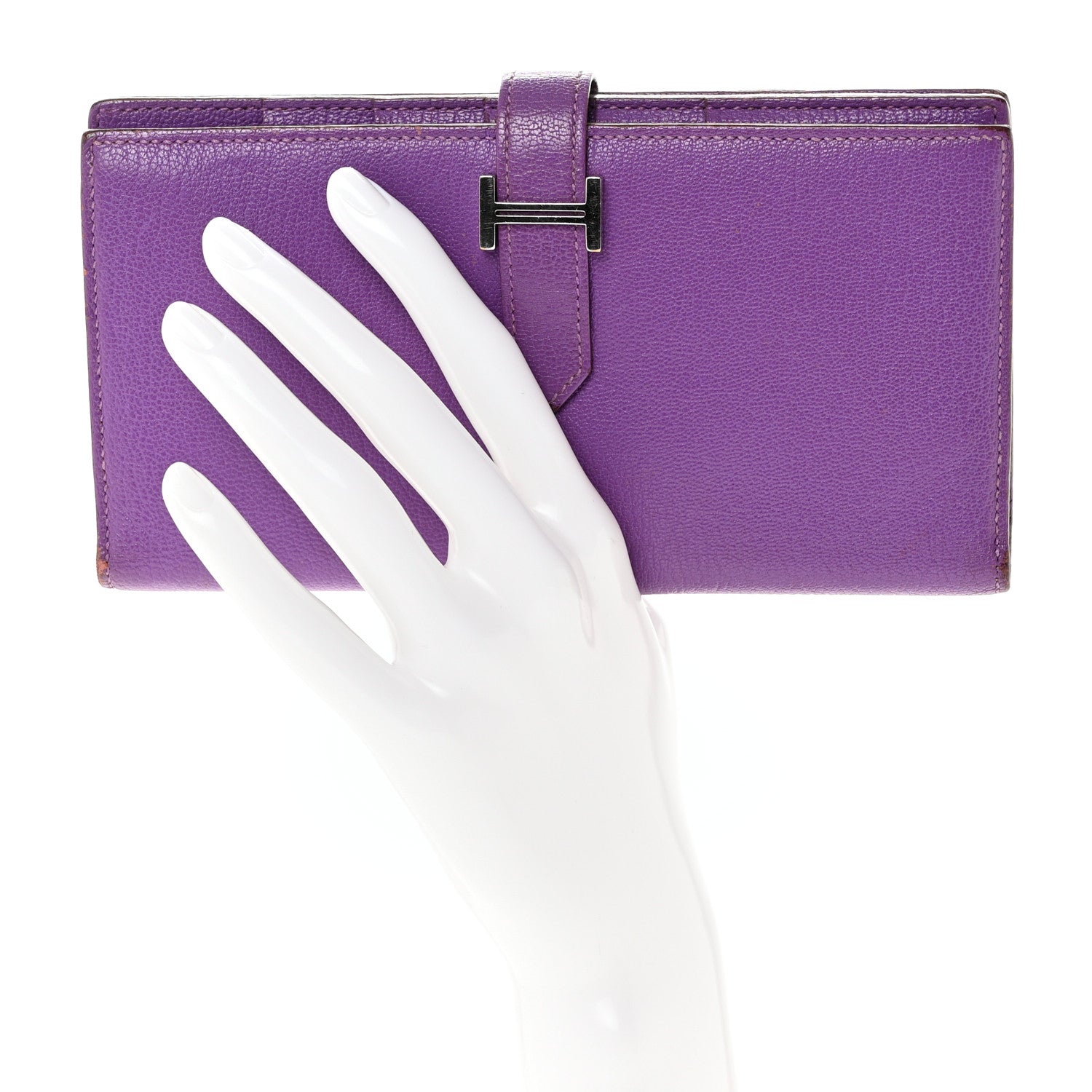 Hermes Chevre Mysore Bearn Wallet Parme 2 of 11