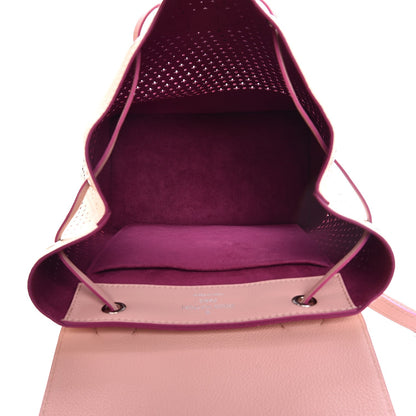 Louis Vuitton Perforated Calfskin Lockme Backpack Rose Poudre Creme 5 of 9