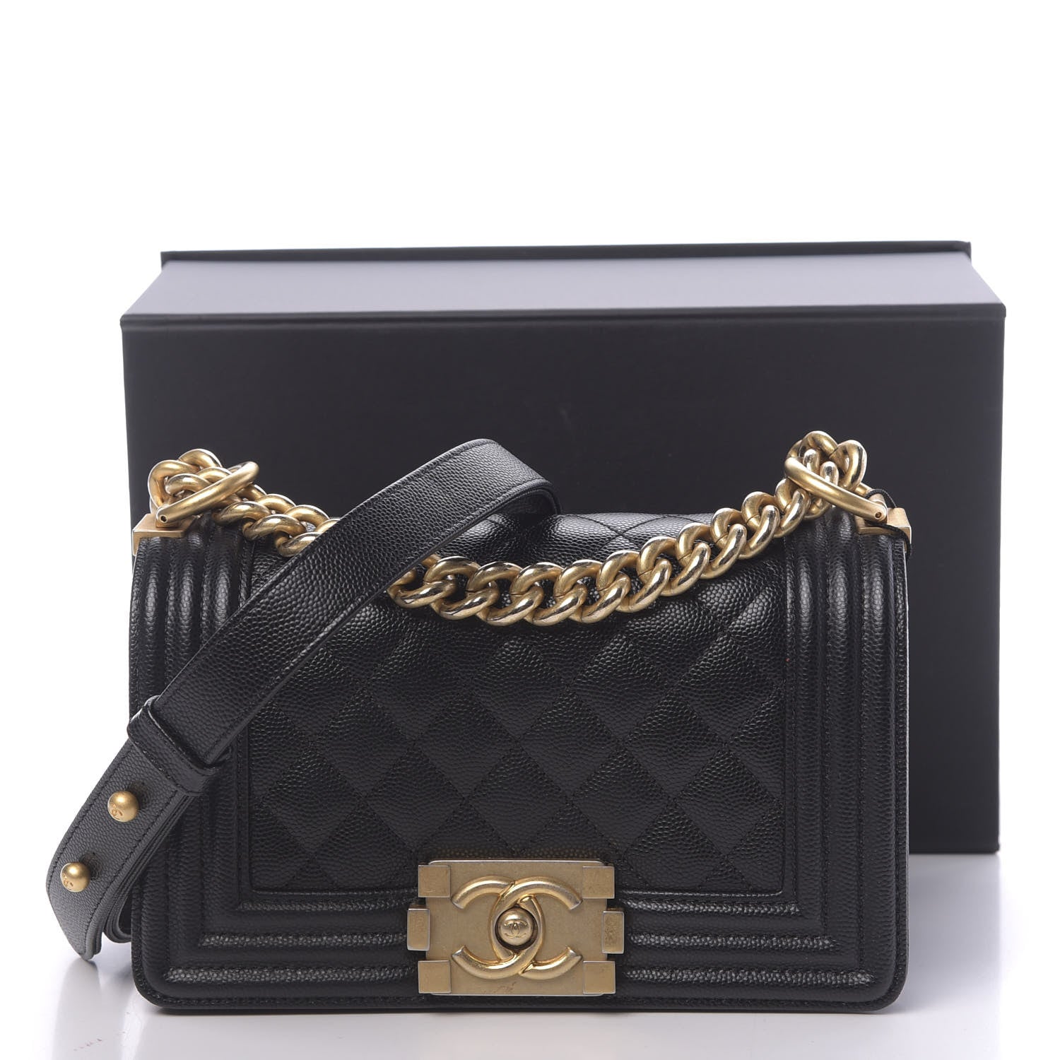 Chanel Caviar Quilted Small Boy Flap Black 11 of 11