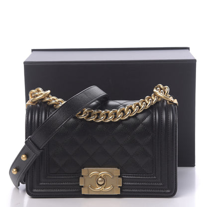 Chanel Caviar Quilted Small Boy Flap Black 11 of 11