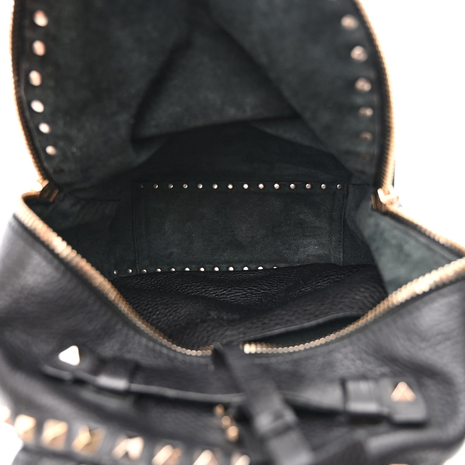 Valentino Garavani Grained Calfskin Medium Rockstud Backpack Black 5 of 13