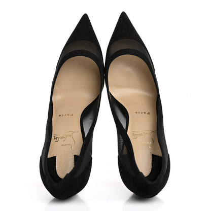 Christian Louboutin Veau Velours Rete Galativi 100 Pumps 40 Black 2 of 9