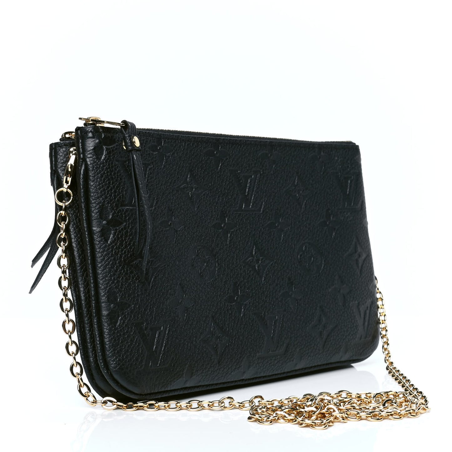 Empreinte Double Zip Pochette Black