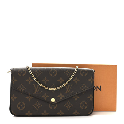 Louis Vuitton Monogram Pochette Felicie Chain Wallet Fuchsia 11 of 11