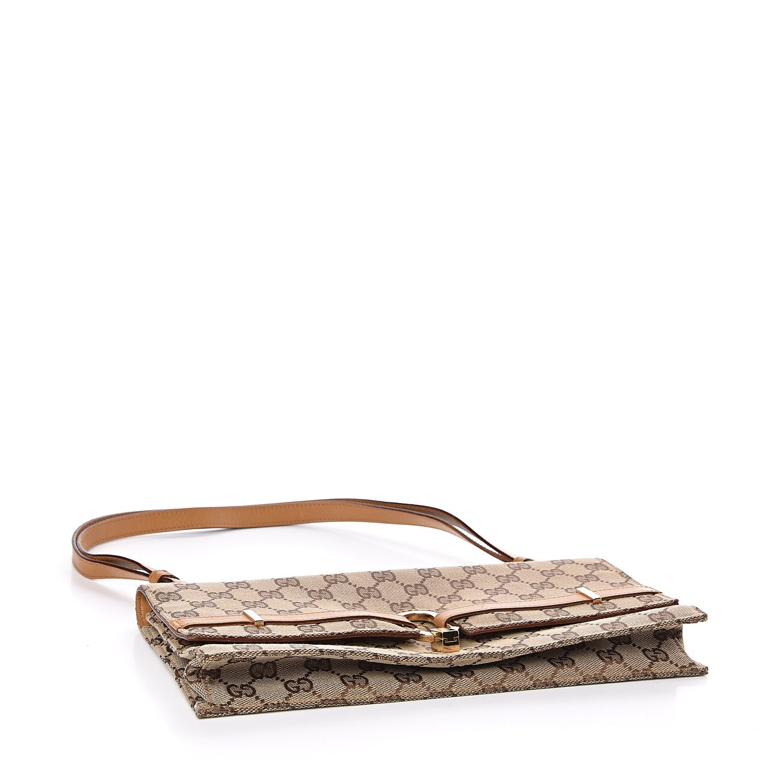 Gucci Monogram Clutch Brown 4 of 10