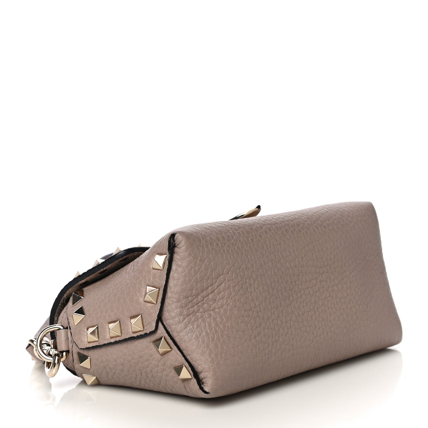 Valentino Garavani Pebbled Calfskin Mini Rockstud Crossbody Bag Poudre 3 of 8